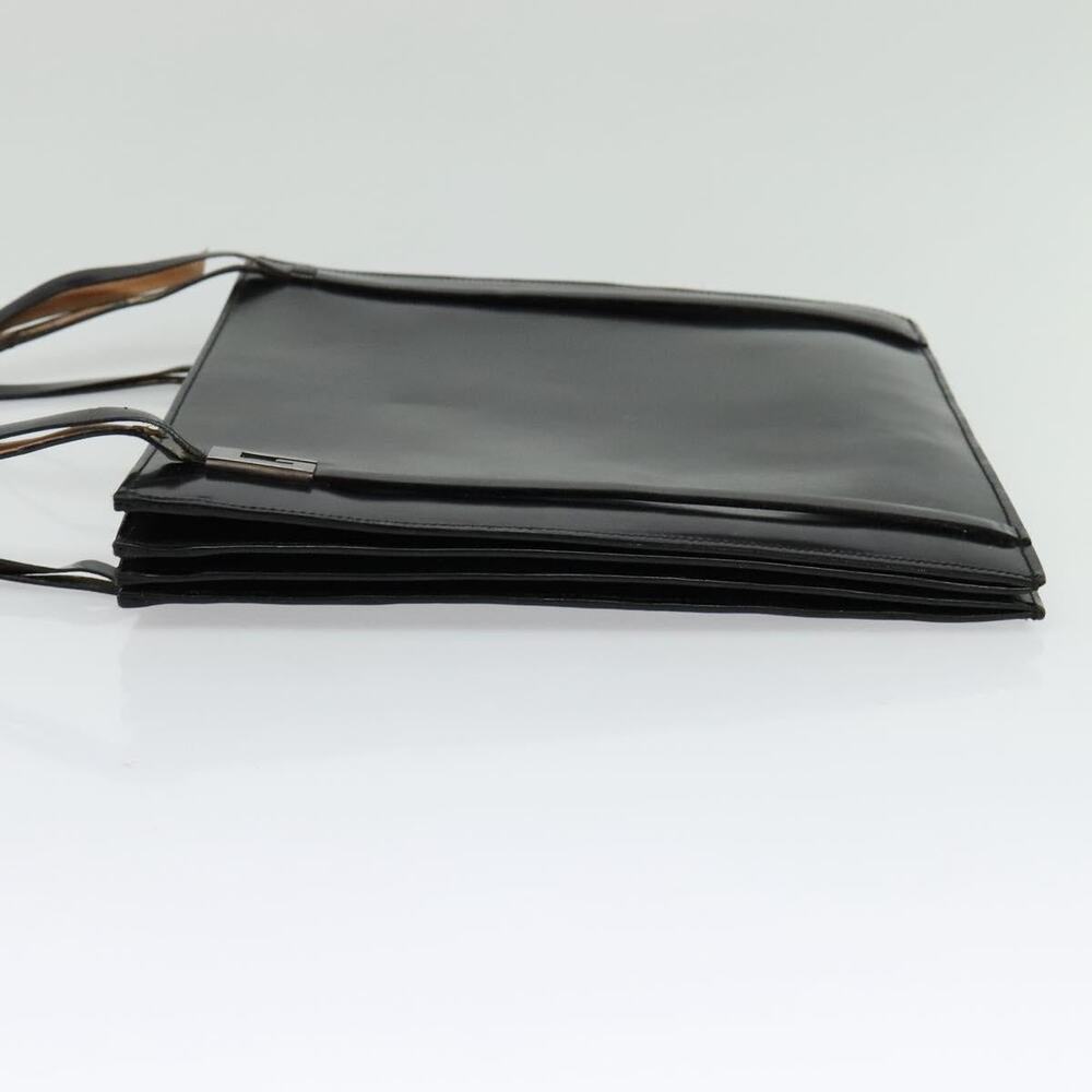 GUCCI Shoulder Bag Patent Leather Black Silver - Picture 4 of 16